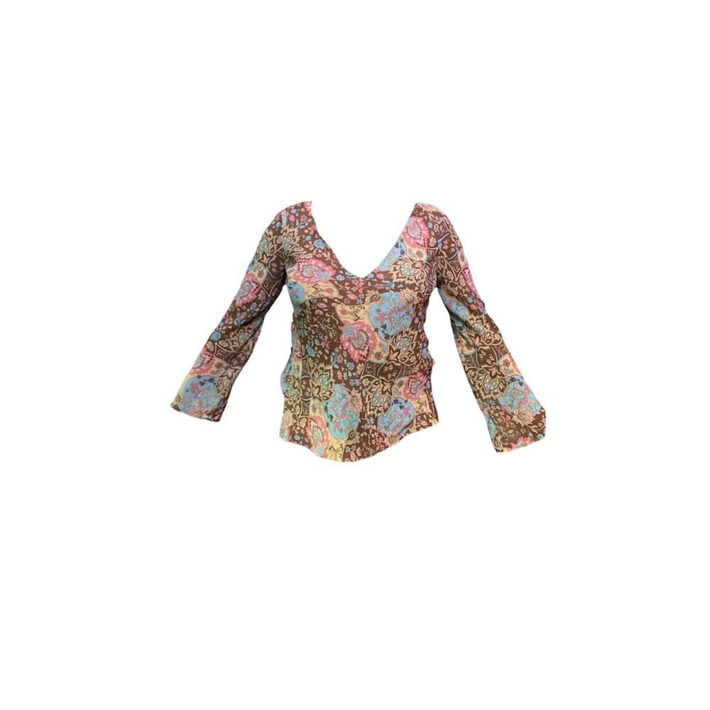Paisley print top
